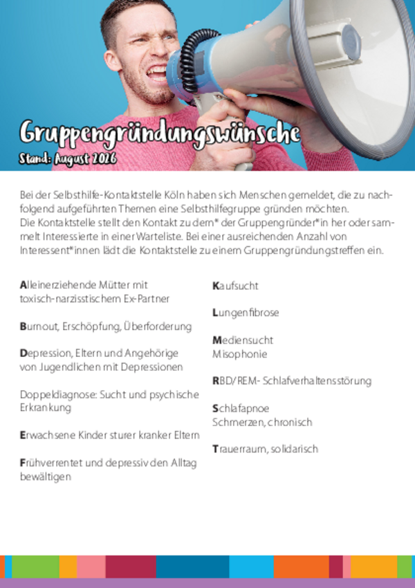 Gruppengründungen August 2026