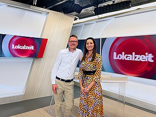 Christopher Bertges im WDR Lokalzeitstudio