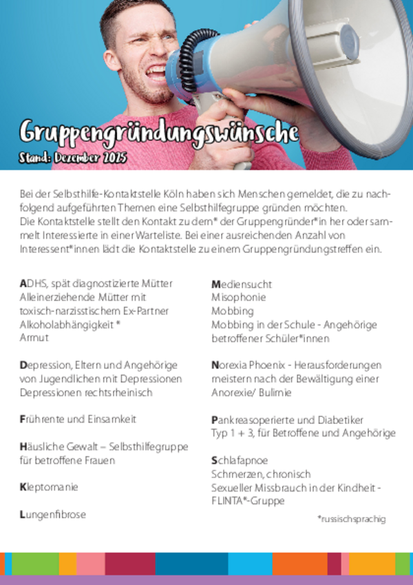 Gruppengründungen Dezember 2025