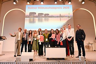 Preisträger Klimaschutzpreis 2025 mit H. Reker
